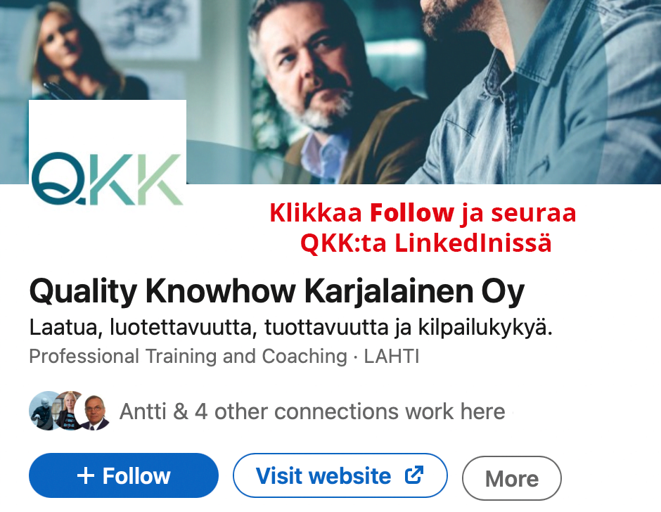 Seuraa QKK:ta LinkedInissä